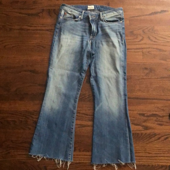 Hudson Cropped Flare Denim - Picture 1 of 4